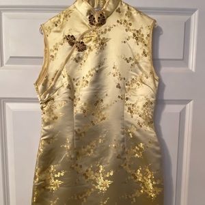 Gold Asian Dress